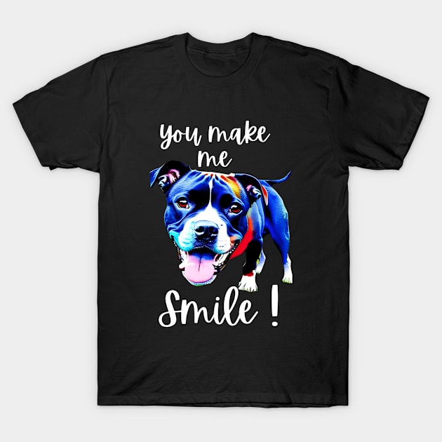 funny pitbull T-Shirt by londonboy